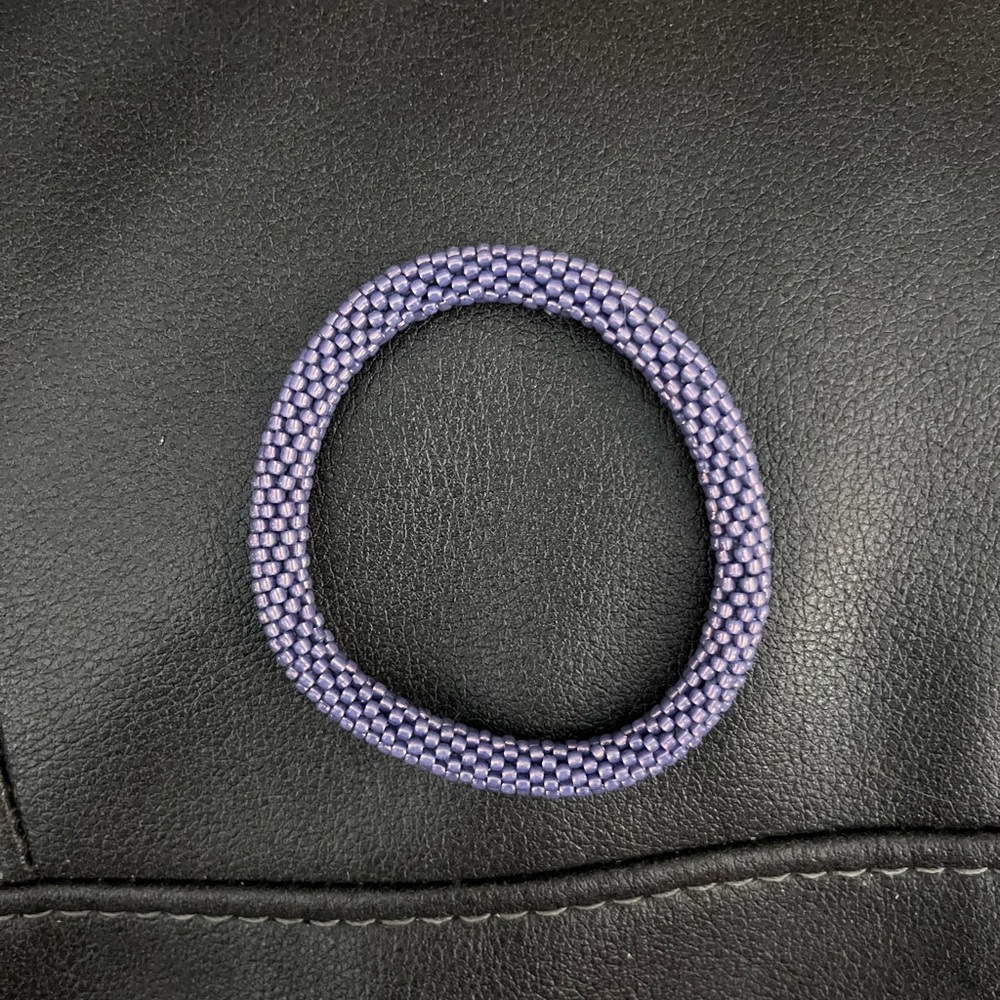 Intricate Purple Woven Bracelet